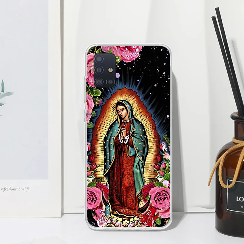 Virgin De Guadalupe Virgen Mary Phone Case For Samsung A51 A41 A31 A21S A11 A01 A71 A50S A40 A30S A20E A10S A70 A6 A7 A8 A9 Plus