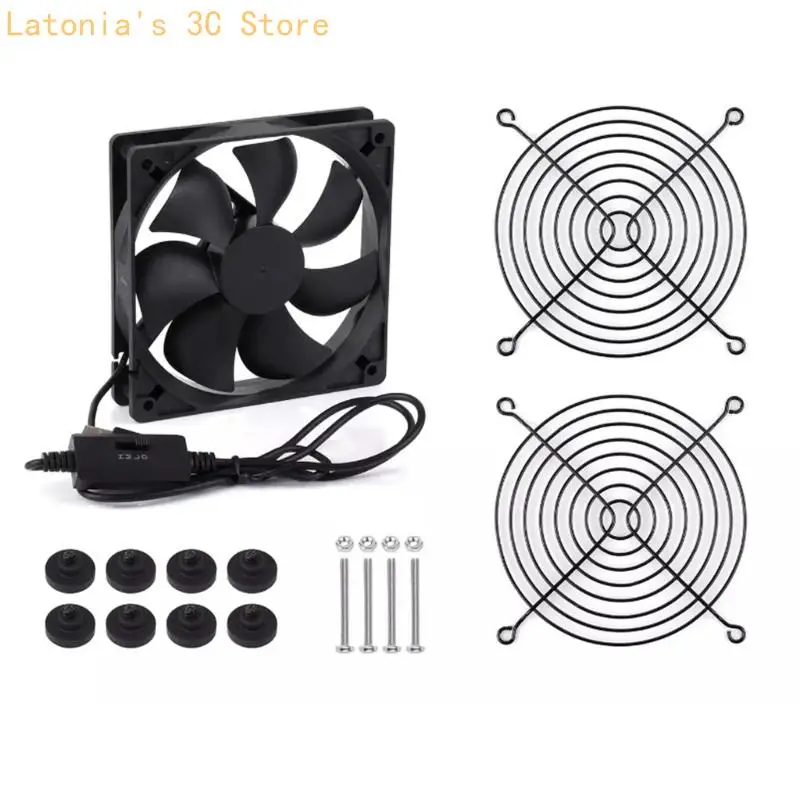 120mm Computer Case Fan With PWM Speed Controls And Anti Vibration Design X3UB