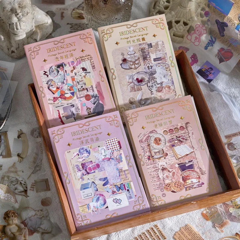 20-teiliges nostalgisches Aufkleberbuch mit Retro-Objektiv, Retro-Kamera-/Aufnahme-/Schreibmaschinen-Designs, langlebiges Material für Heimwerkerarbeiten