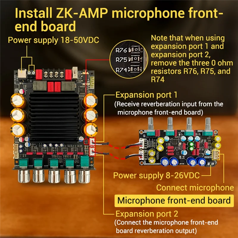 A73E-SUB600 TPA3255 บอร์ดขยายเสียงดิจิตอลแบบรวม 2.0 ช่อง 300Wx2 บลูทูธ AMP บอร์ดเบสปรับแต่ง