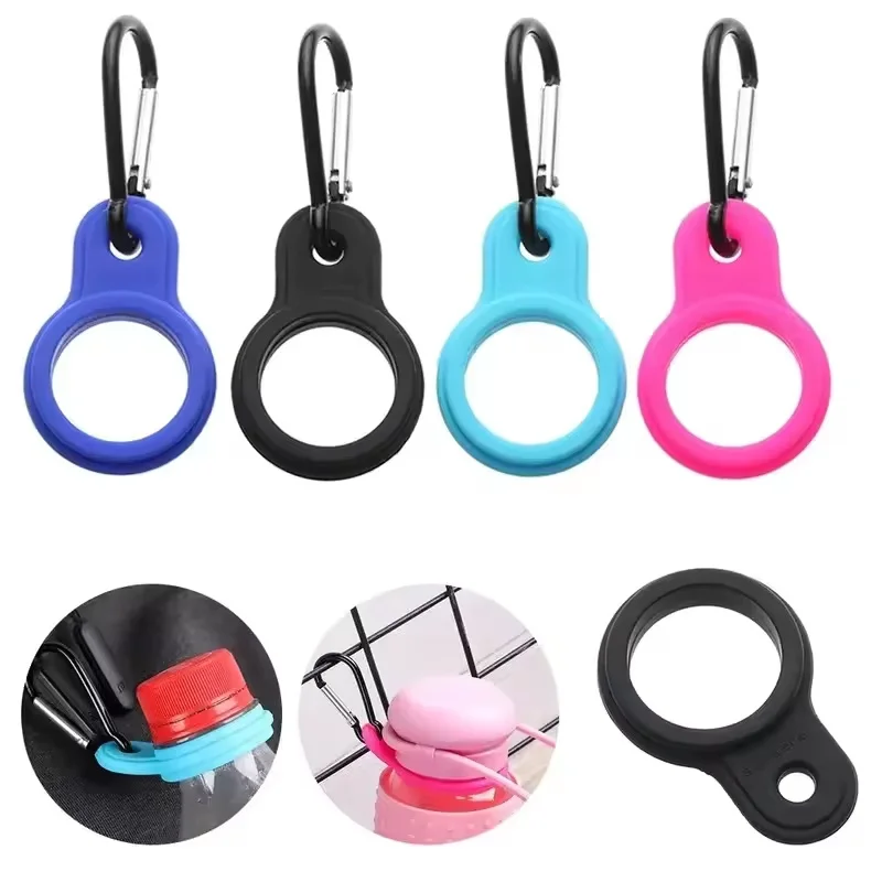 2/4pcs Outdoor bottle rack with mountaineering buckle exercise kettle hook backpack hanging rack water bottle hanging rope