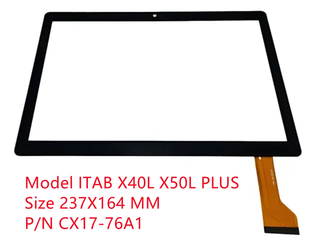 

10.1Inch For ITAB X50L PLUS CX17-76A1 Tablet PC Capacitive Touch Screen Digitizer Sensor External Glass Panel