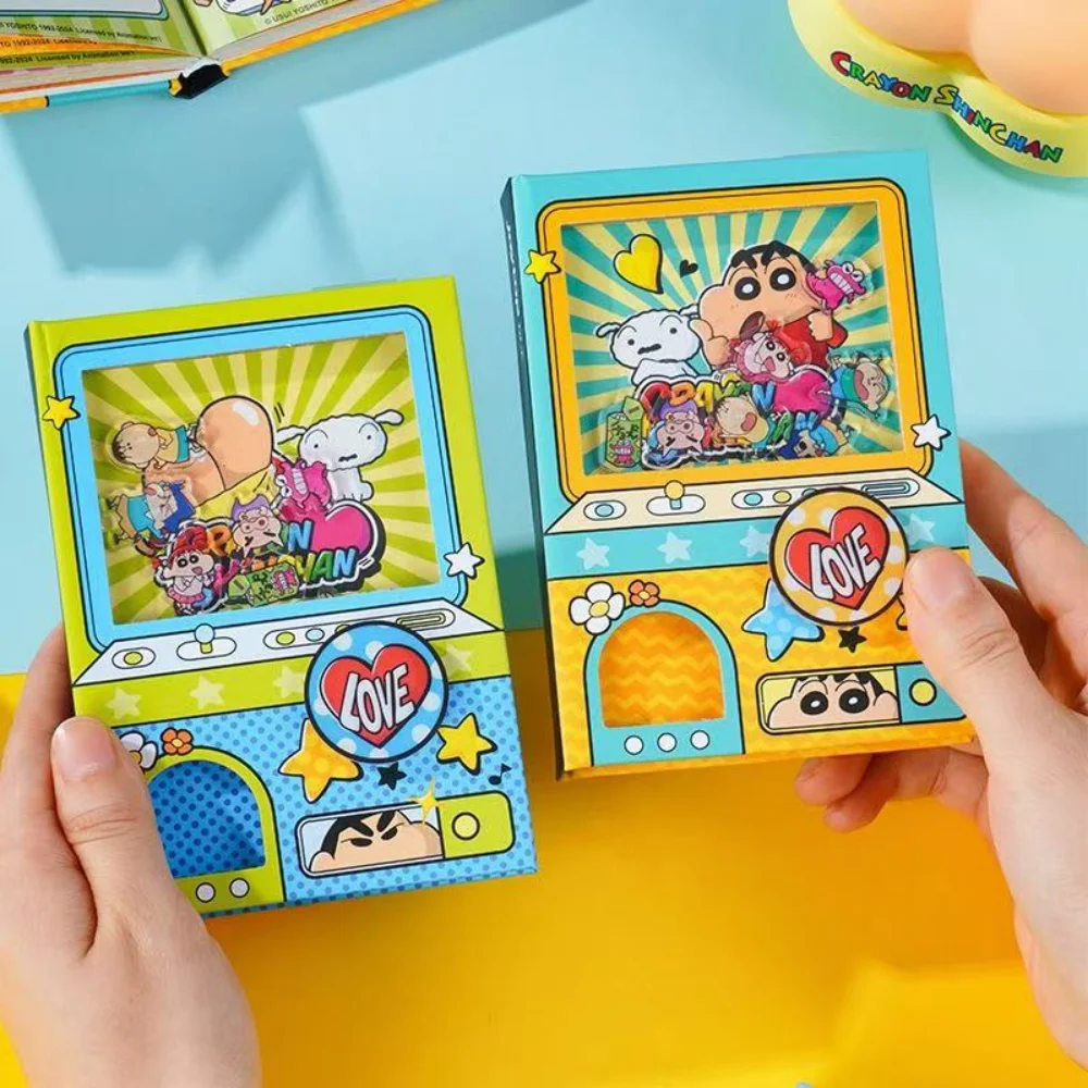 حقيقي 80 صفحة تلوين شين تشان تويستر دفتر Kawaii الكرتون متعة الطلاب جيب صغير اللون صفحة مذكرات هدايا عيد الميلاد