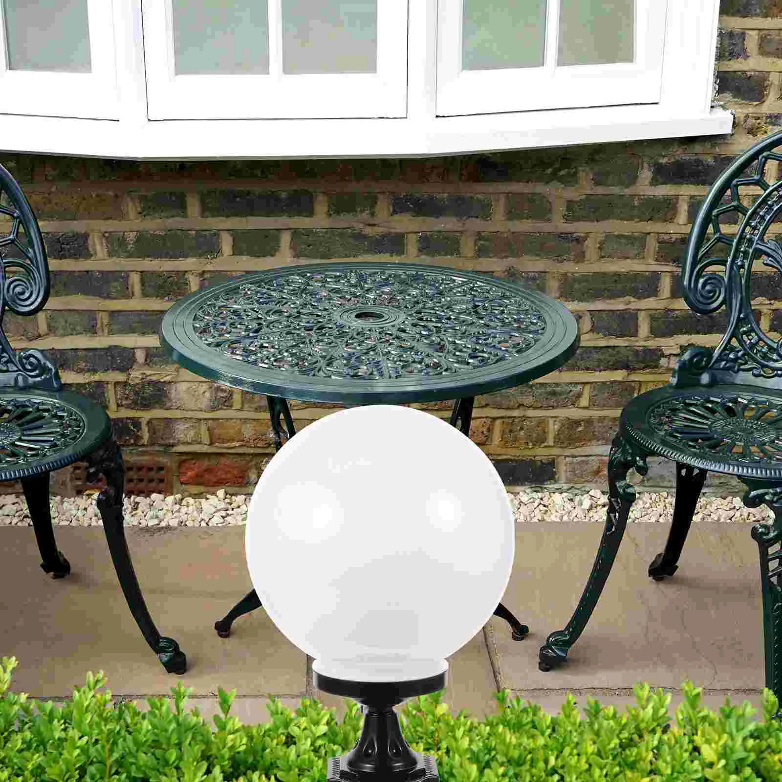 Lamp Shade Courtyard Wall Pillar Decorative Lamps Garden Ball Street Light Accessories Floor Globe Decking Post