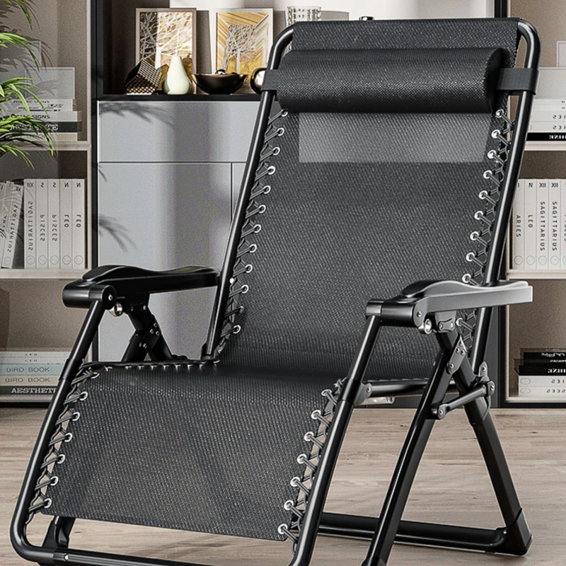 

Lounge Fold Beach Chair Lunch Break Nap Office Balcony Household Beach Chair Leisure Sand Silla Plegable Garden Furniture QF50BC
