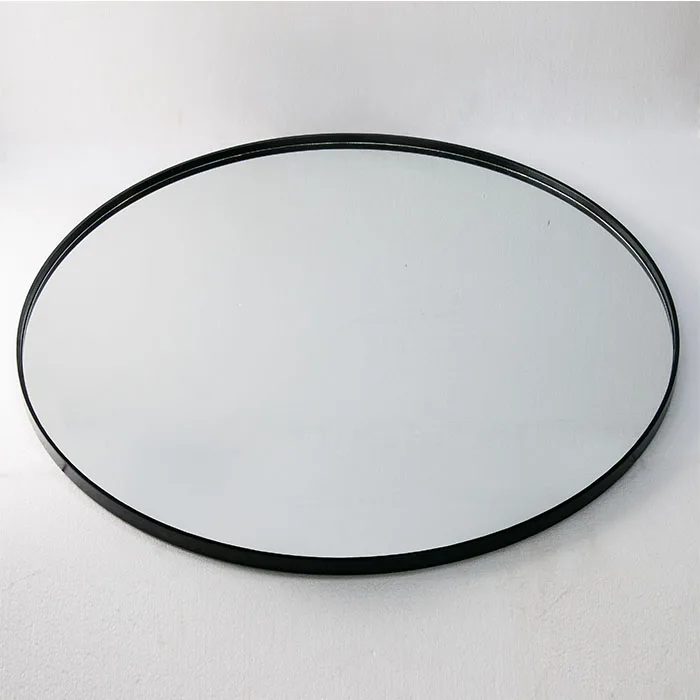 50cm MDF antique wood frame wall hanging circle mirrors wooden decorative frame round wall mirror for bathroom home decor