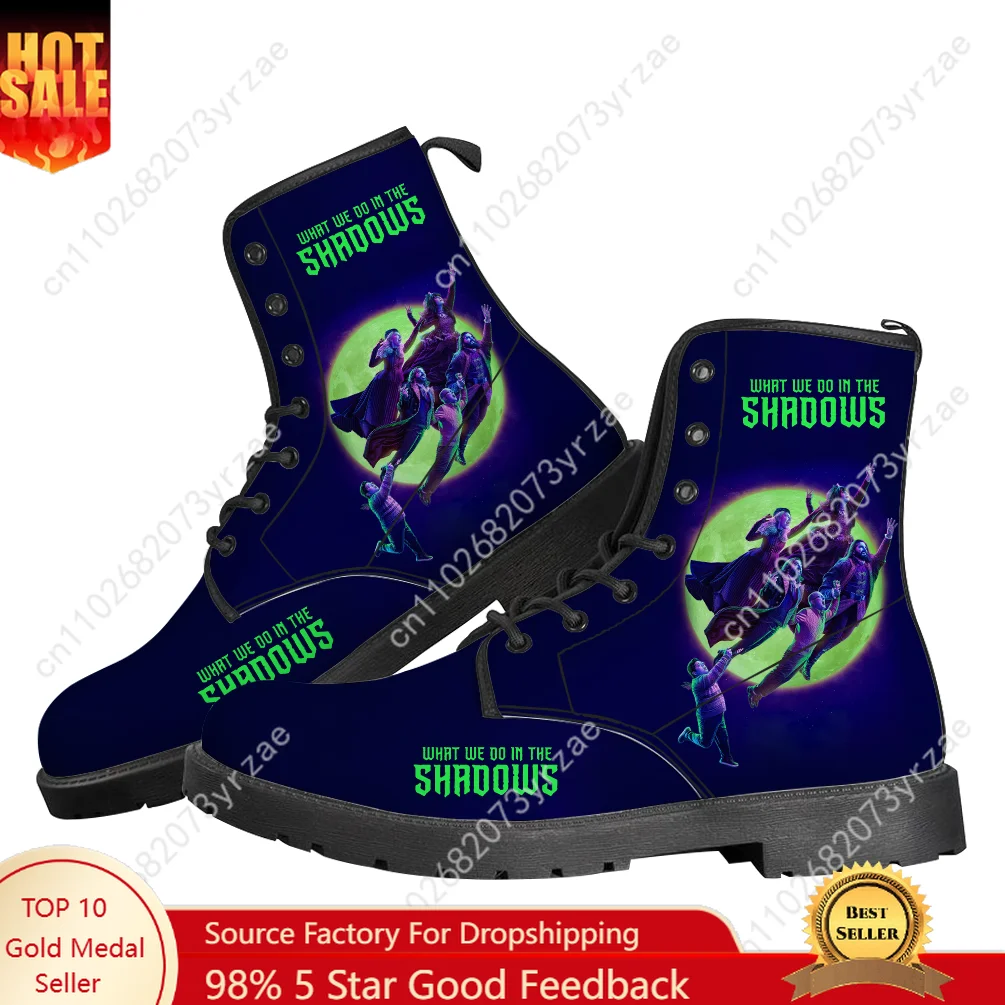 What We Do in The Shadows Boot Mens Womens Teenager Casual Boot Outdoor High Quality Casual Lightweight Pattern Customize Shoes