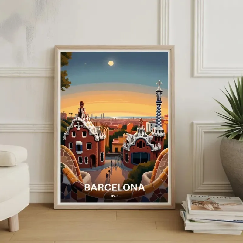 1pc frameless Canvas Painting Vintage Europe Travel Canvas Wall Art Set UK Sweden Greece Famous Town Landscape Poster European C