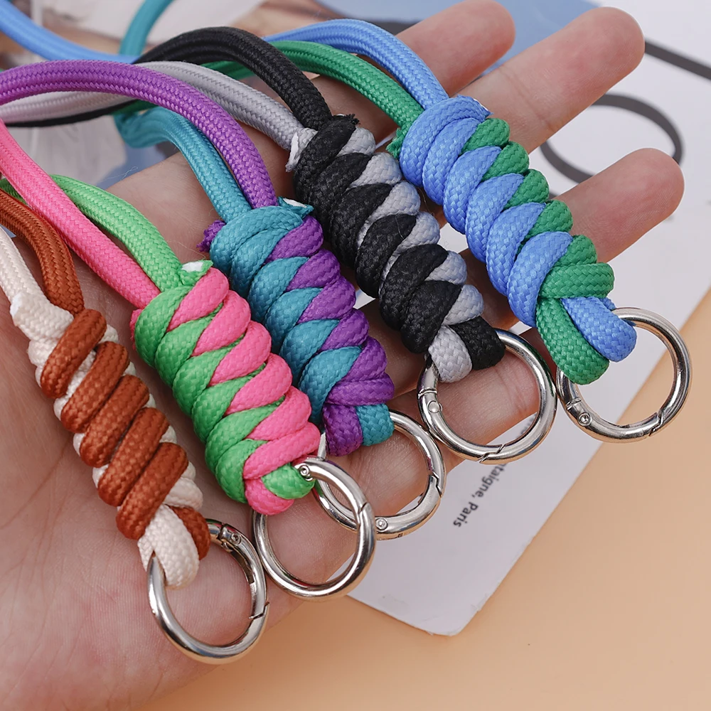 Crossbody Cell Phone Lanyard Braided Rope For iPhone 15 Samsung Xiaomi Huawei Mobile Phones Anti-Lost Cord Wrist Straps