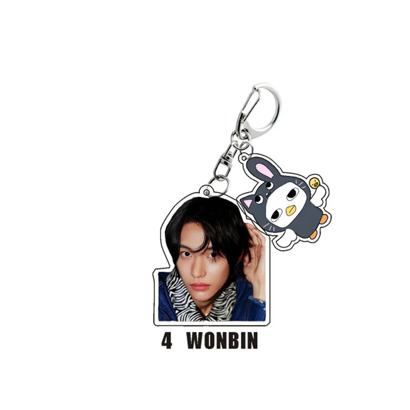 Kpop Rise نصف الجسم تشكل الصورة والكرتون تشيبي سلسلة مفاتيح مصنوعة من الأكريليك RII Sunz SHOTARO WONBIN SOHEE ANTON EUNSEOK SEUNGHAN Rze