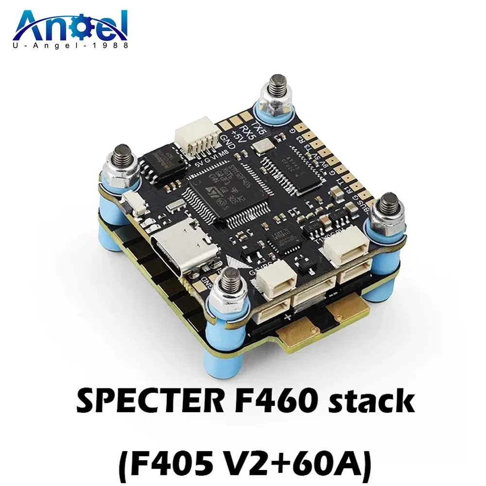 HGLRC SPECTER F460 Stack F405 V2 MPU6000 Flight Controller BLHELI_S 60A 4in1 ESC 30X30mm 2-6S for FPV Freestyle Drone Parts