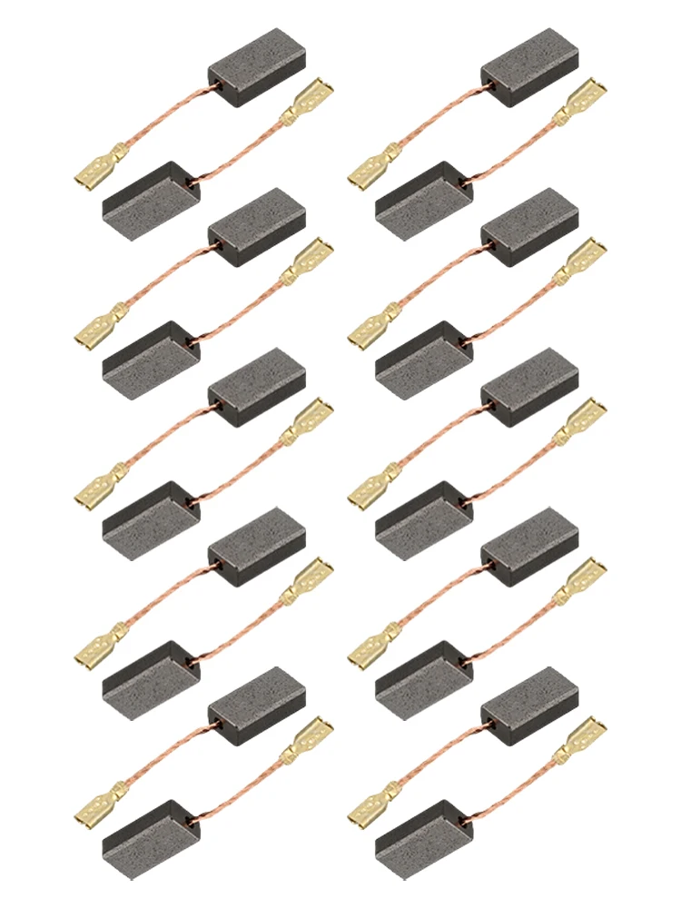 30pcs Carbon Brushes For Bosch 85 Dongcheng M1Q-FF-85 Curve Saw Angle Grinder 15x8x5mm Power Tools Replacement Carbon Brushes