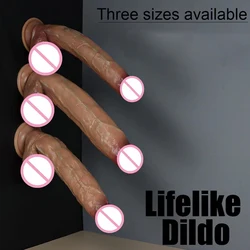 Realistic Dildos for Women Testicles Phallus Anal Vagina Stimulate Sex Products Big Penis Sex Toys for Woman Female Masturbator