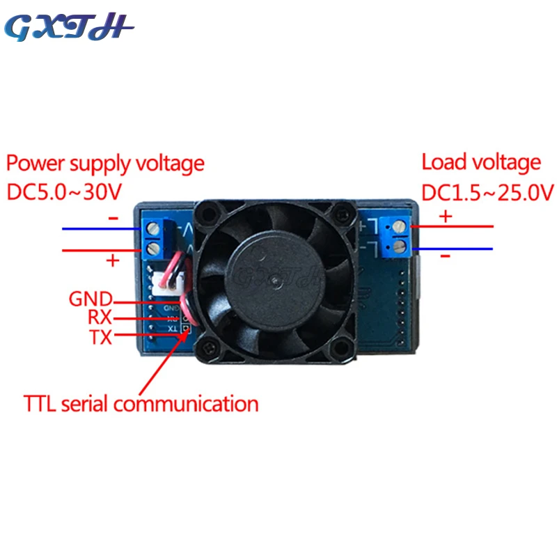 FZ35 FZ25 Adjust Constant Current Electronic Load 4A 25W 5A 35W Battery Tester Discharge Capacity Meter With TTL Communication