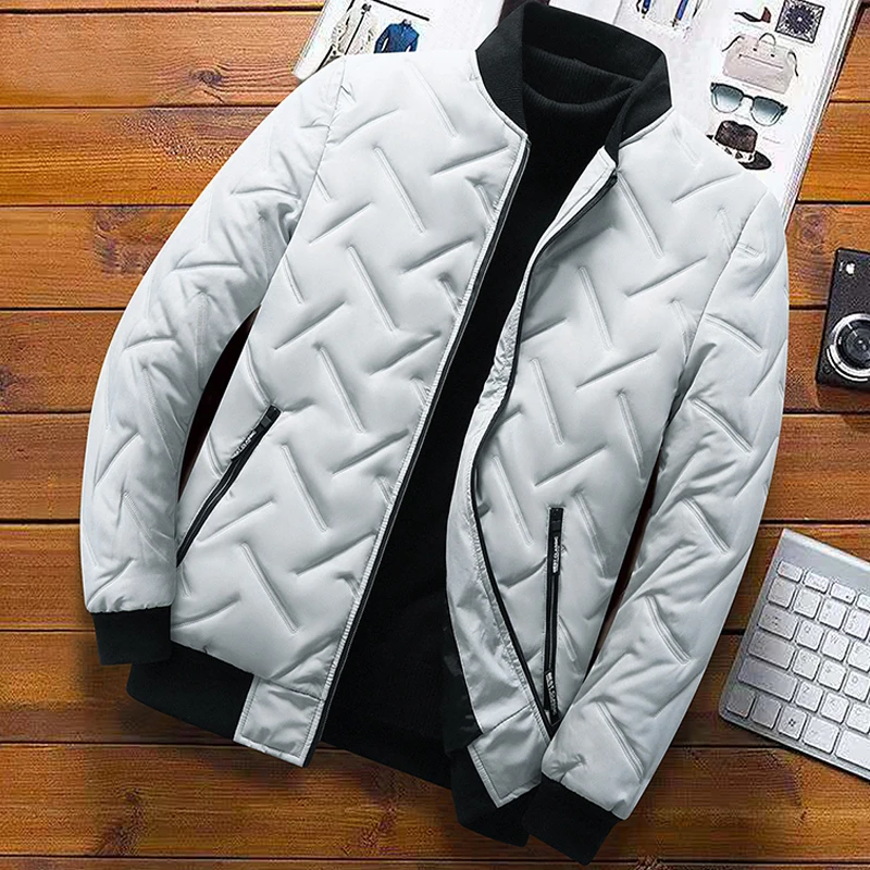 Men's Jacket v-neck mens Parka Winter New down jacket Thick and Warm Jackets men business leisure coat youth coats L-4XL 5XL M52