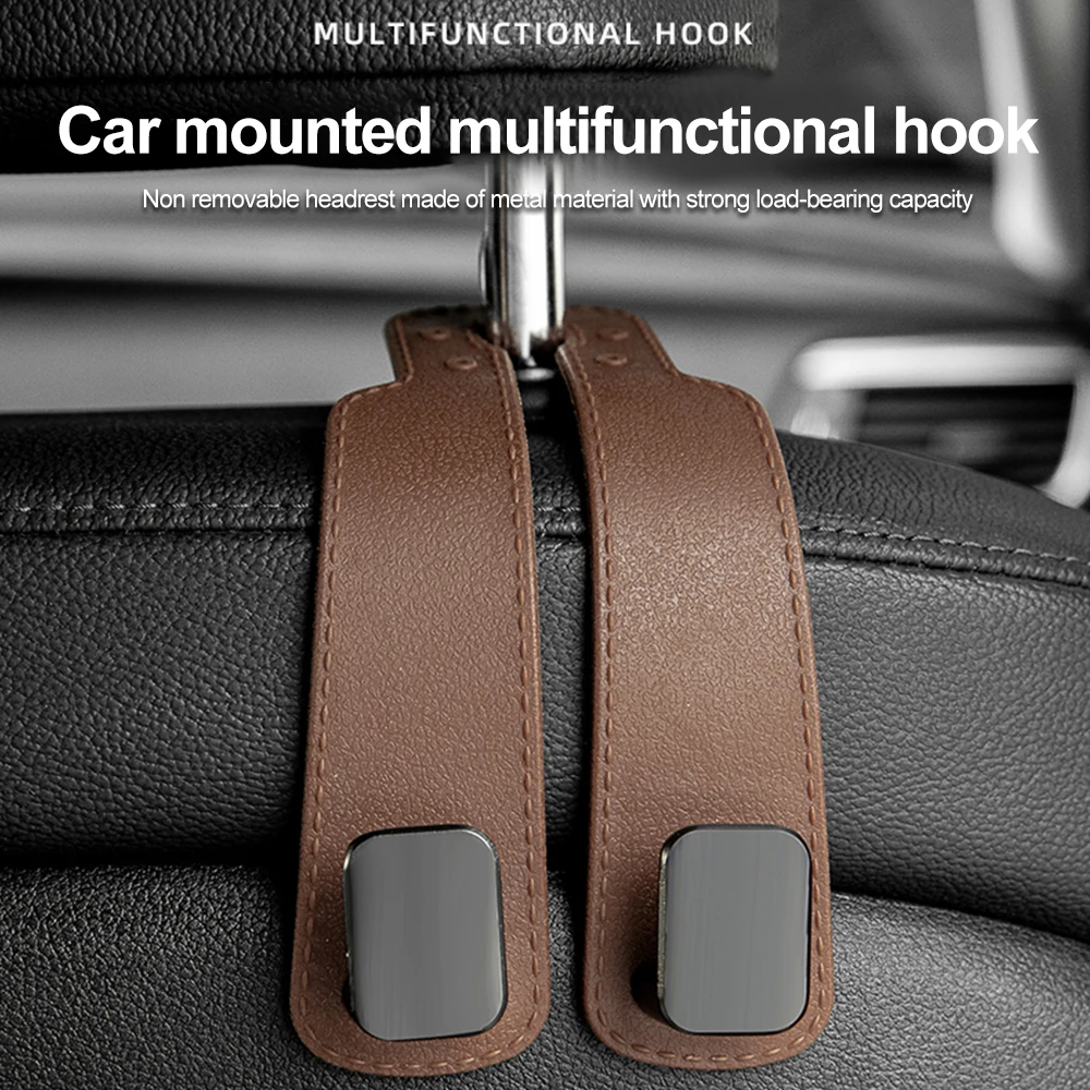 Double Hook Car Seat Back Hook Hide Storage Vehicle Interior Car Rear Bag Hanging Holder Car Tools Organizer