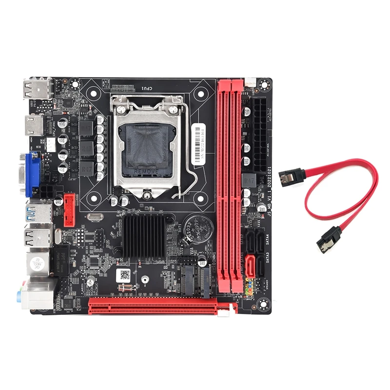 

B75A(B75) PC Motherboard+SATA Cable LGA1155 2XDDR3 RAM Slot Supports NVME M.2+WIFI M.2 Interface USB3.0 SATA Motherboard