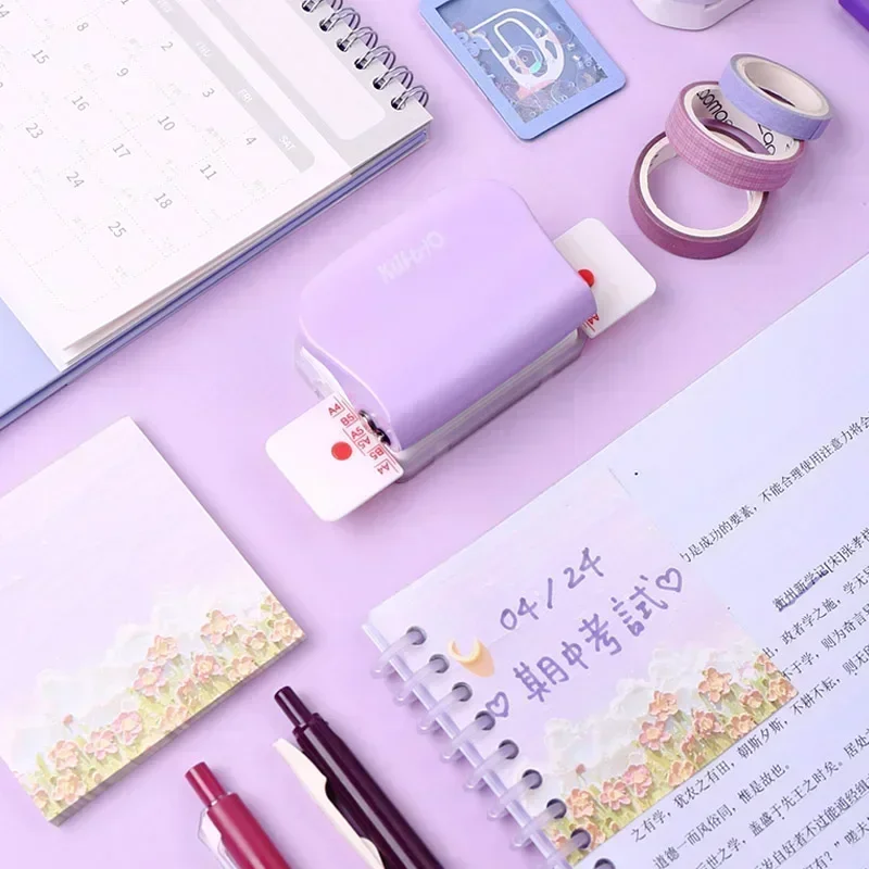 6-Hole Paper Punch Handheld Metal Hole Puncher Capacity 6mm for A4 A5 B5 for Notebook Scrapbook Diary Binding