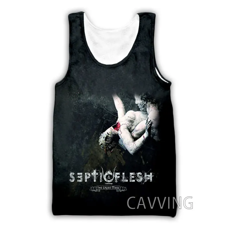 New Fashion Women/Men's 3D Print  Septicflesh Band Tank Tops Harajuku  Vest  Summer Undershirt Shirts Streetwear