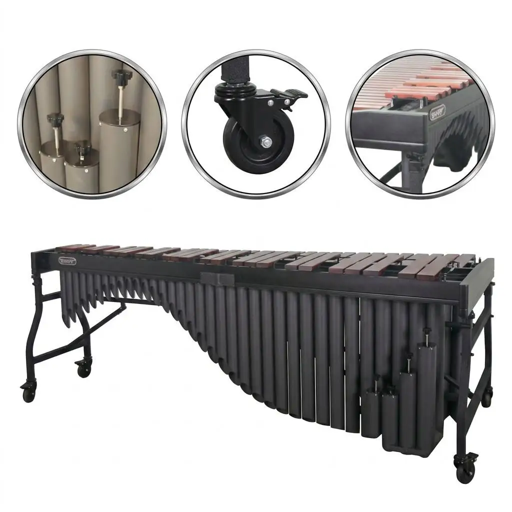 Professional Honduras Rosewood Marimba 442Hz Handmade Concert Percussion Instrument For Orchestra Performance