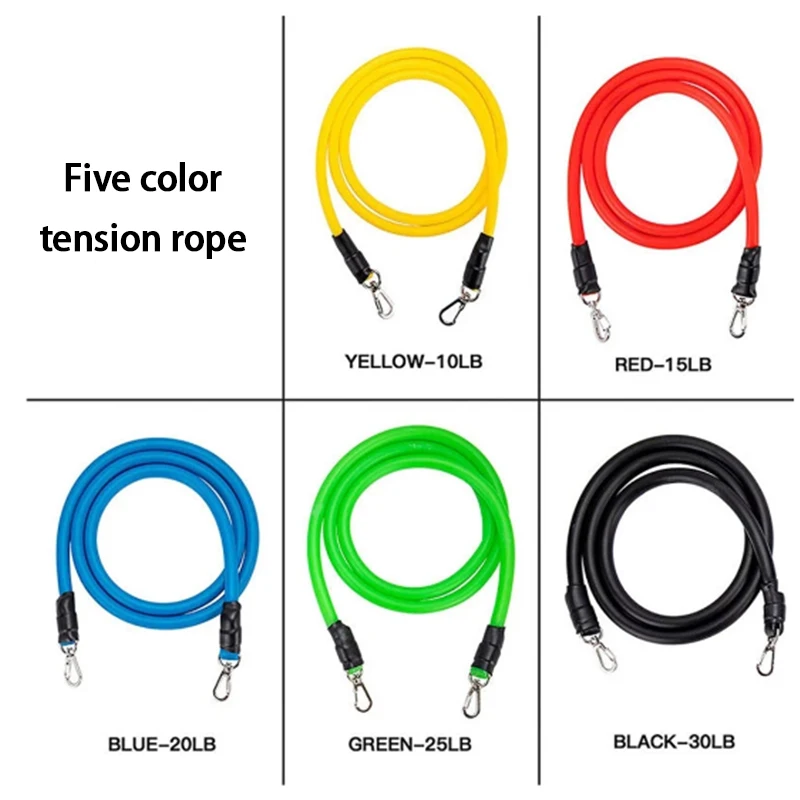 Fitness Pull Rope Resistance Rubber Band Yoga Elastic Belt Upgrade Training Stick Set Pilates Exercise Fitness Equipment