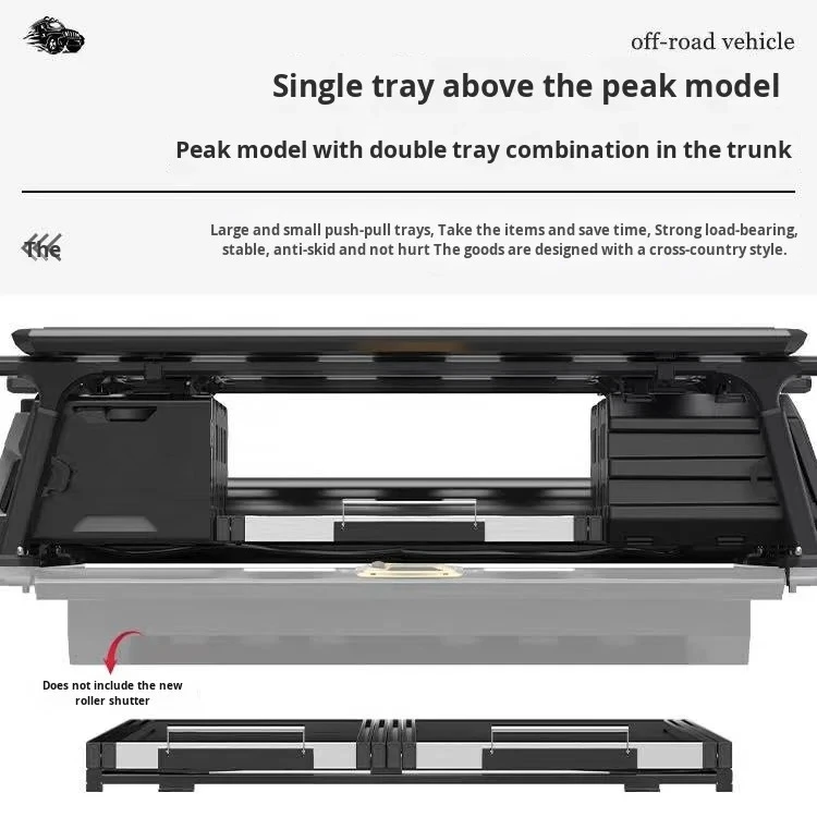 Kosta Large Pickup Truck Raptor F150 Peak Model Heavy-Duty Tail Box Expansion Set Exterior Accessory Rolling Shutter Cover