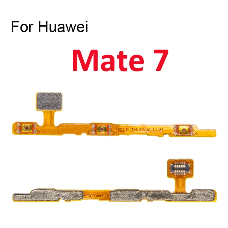 1Pcs  Power On Off  Volume Side Button Key Flex Cable Replacement Part For Huawei Mate 7 8 9 10 20 lite Pro