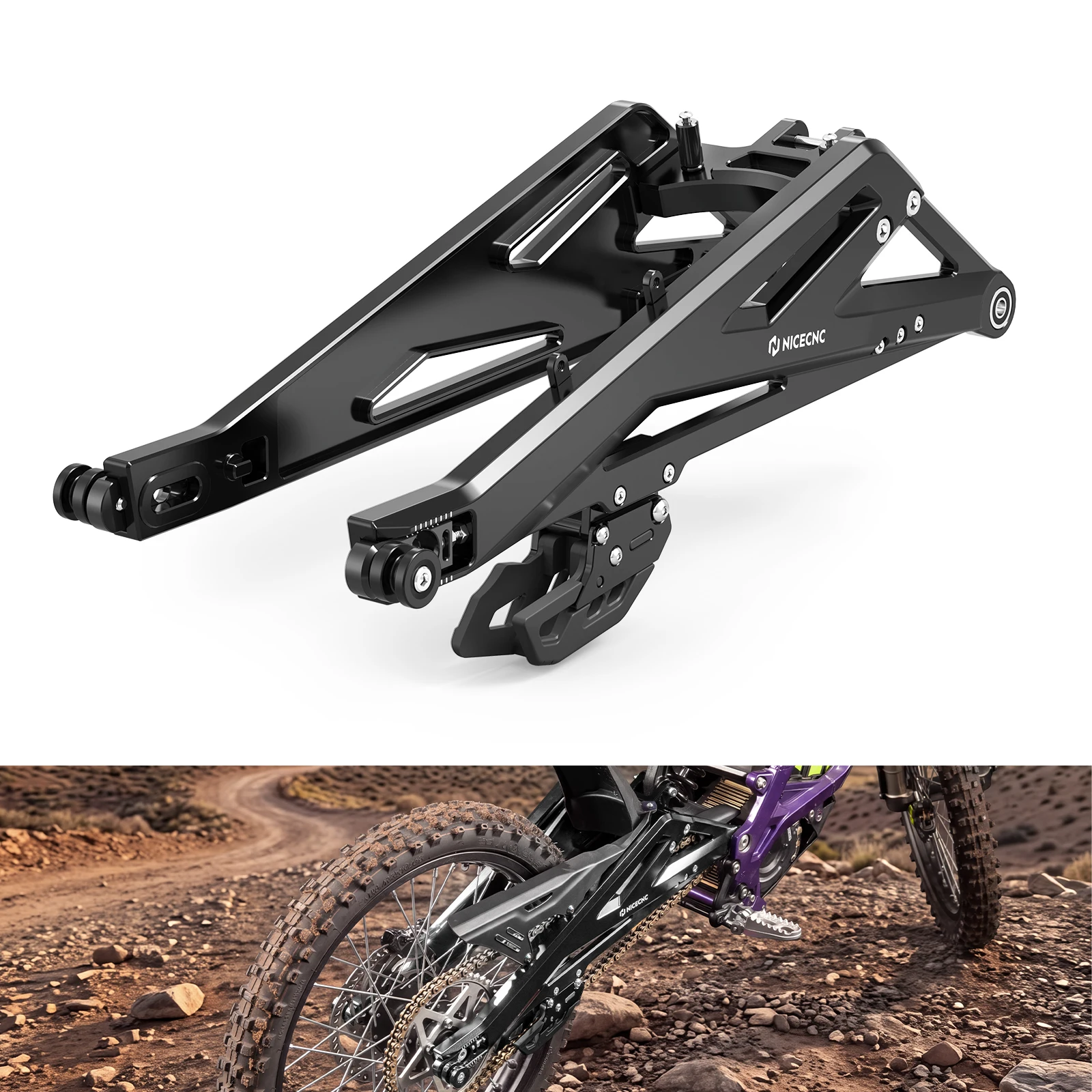 For 2022 2023 2024 2025 2026 Surron light bee X Rear Swingarm Assembly 100mm Extented For Surron Light Bee S Sur-Ron Firefly