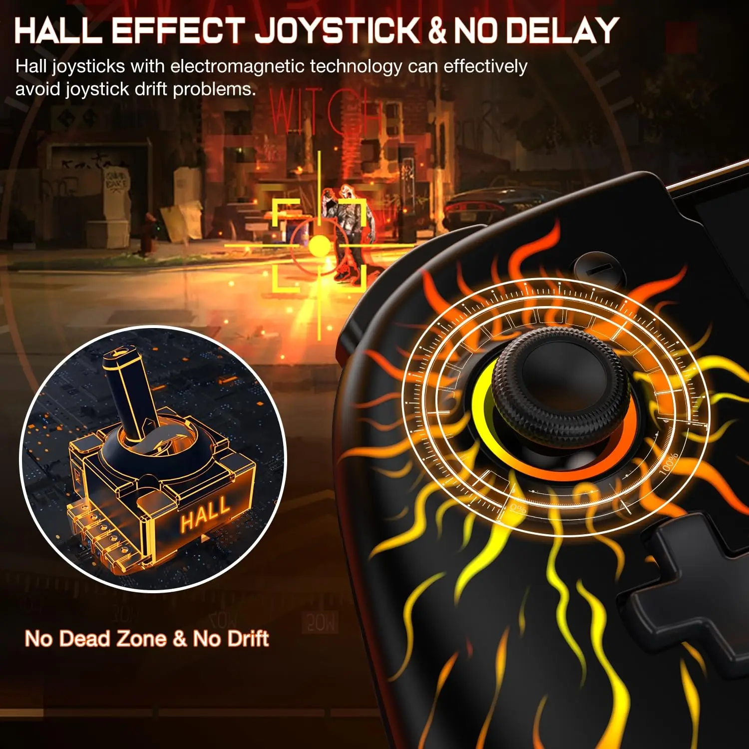 Controller interruttori Controller interruttore wireless portatile ad effetto Hall per controller Nintendo Switch/telecomando Switch OLED