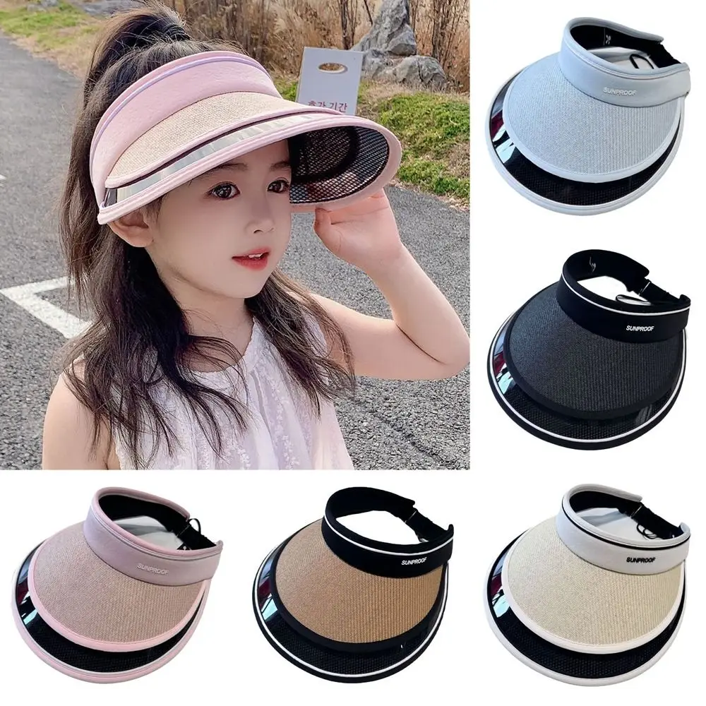 New Polyester Fibre Big Brim SunHat UV Protection Foldable Sunscreen Hat Fashion Empty Top Sun Visor Hat Fishing