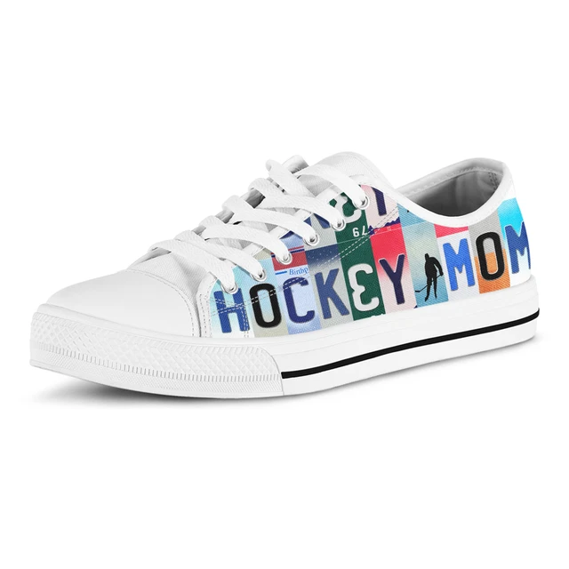 License Plate Hockey Mom Classic Brand Design Women Canvas Shoes Low Top Canvas Sneakers Breathable Sneakers Women AliExpress