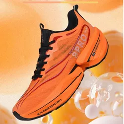 Marathon Men Sports Running Shoes Breathable CarbonPlate Women Comfortable Athletic Nonskid Training Tennis Sneakers Air Cushion