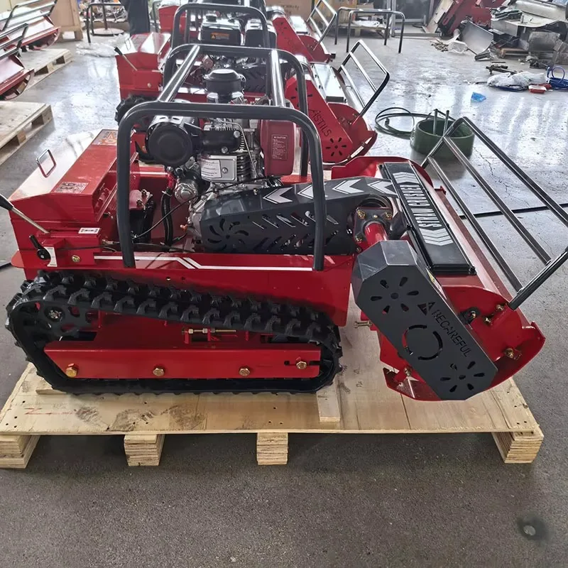 Cutting Width 80Cm 1M 1.2M Remote Control Diesel G-asoline Engine Flail Mower Forestry Farm Hammer Blades Lawn Mower Mulcher