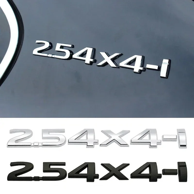 Metal 2.5 4X4-i Logo Emblem Car Rear Trunk Sticker For Nissan X-trail Tiida Altima Qashqai Leaf Juke Displacement Standard Decal