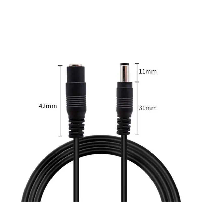 Cable de extensión de alimentación CC de cobre puro, 5V, 12V, adecuado para cámara Yoosee, Cable de extensión de alimentación LED