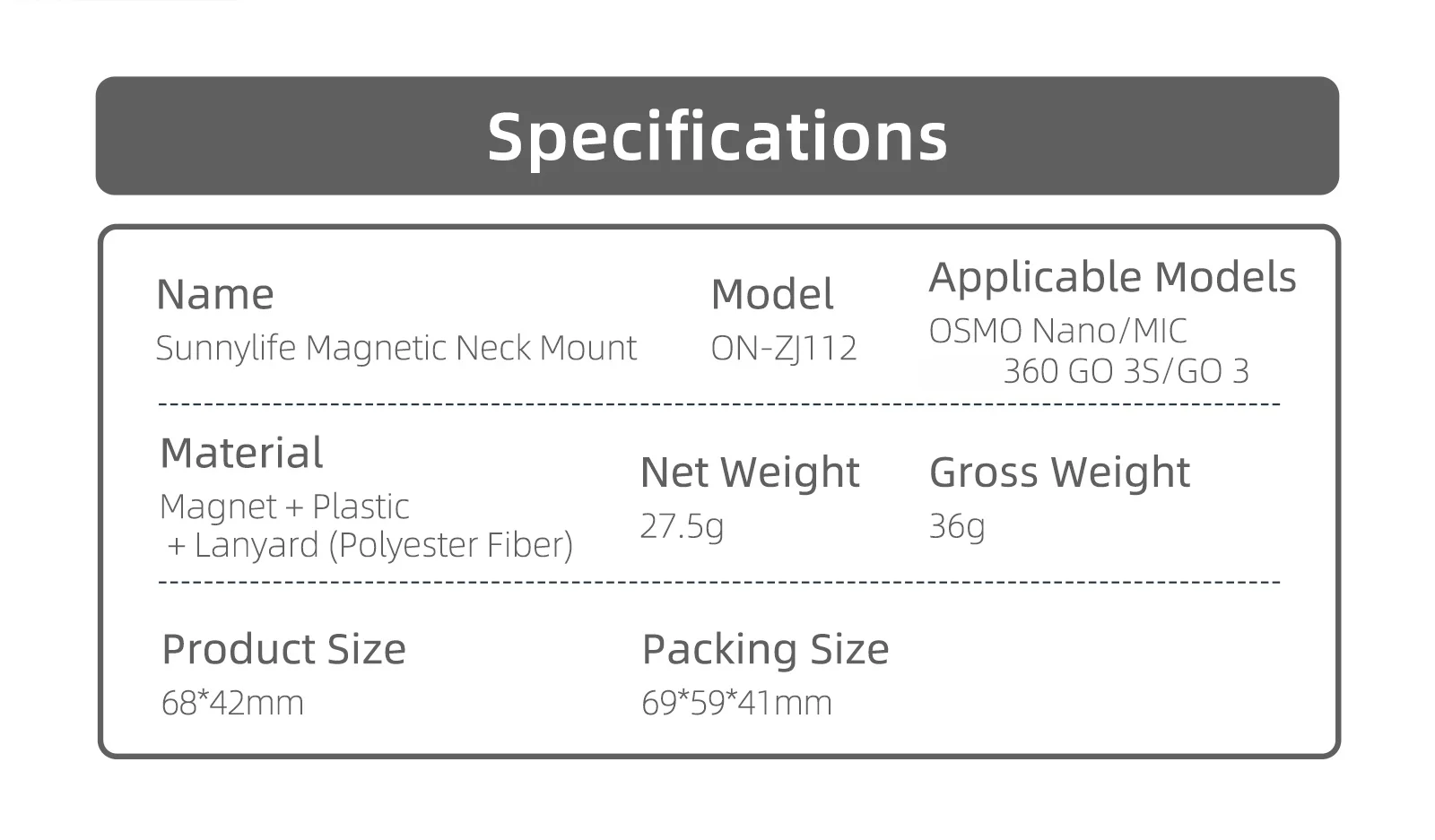 ل DJI OSMO نانو المغناطيسي الرقبة حزام جبل ل Insta360 GO 3/3S الشخص الأول ميكروفون الرقبة حزام جبل