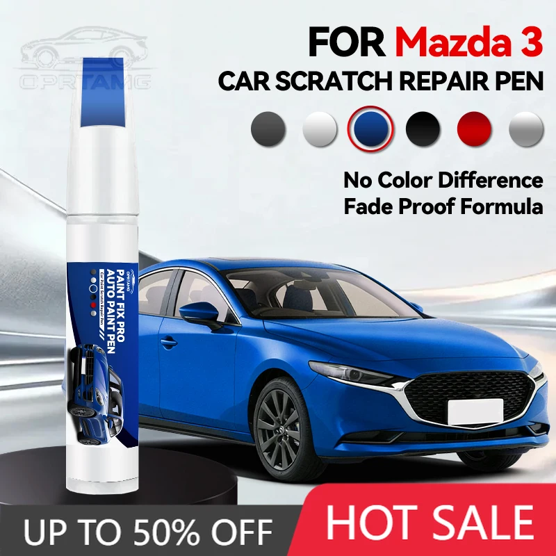 Vehicle For Exclusive Use For Mazda 3 2003-2025 BK BL BM BP Paint Repair Pen Touch Up Scratch Remover DIY Auto Accessories Black
