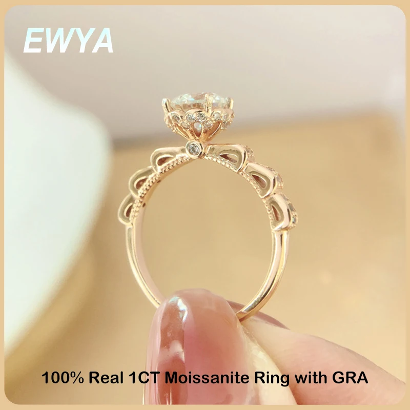 ewya-sparkling-flower-d-color-1ct-moissanite-engagement-ring-for-women-s925-sterling-silver-plated-18k-rose-gold-diamond-rings