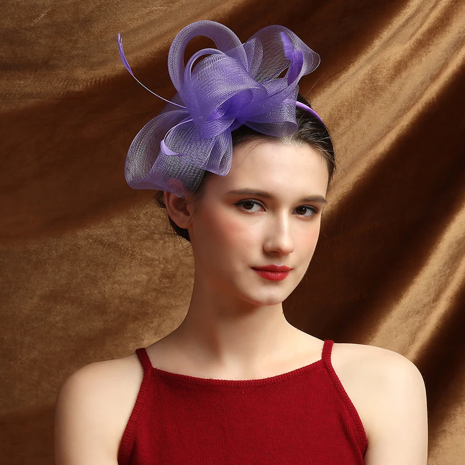 Gran oferta, tocado de moda perfecto, aros para el pelo para fiesta temática, Clip, redecilla, accesorios para el cabello, adornos para el cabello para mujer