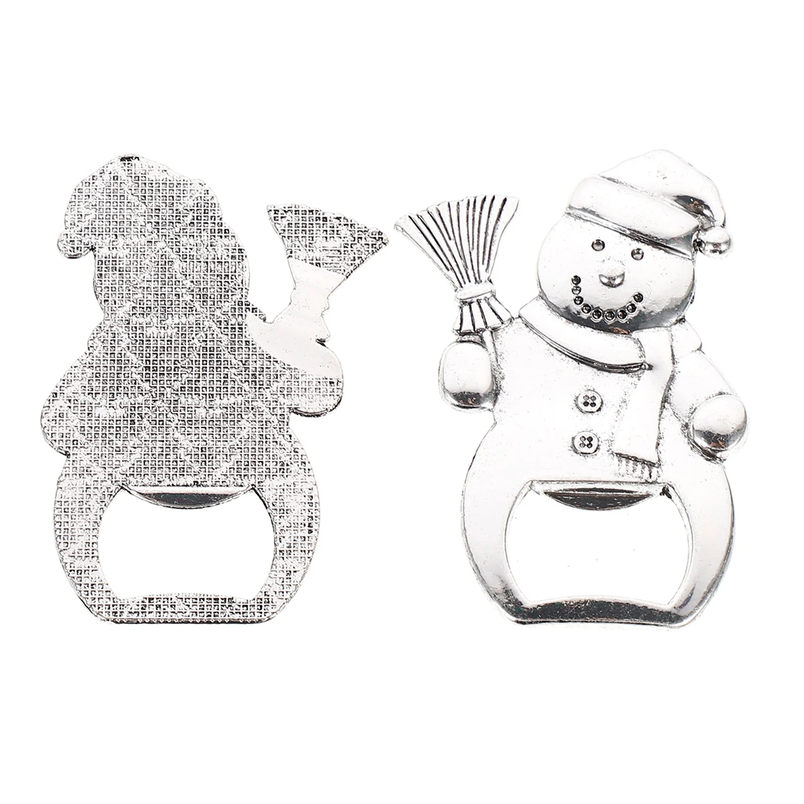 2 قطعة عيد الميلاد ثلج زجاجة قسط سبائك الزنك متعددة الوظائف جرة غطاء فتاحة للمنزل بار مطعم النبيذ البيرة فتاحة