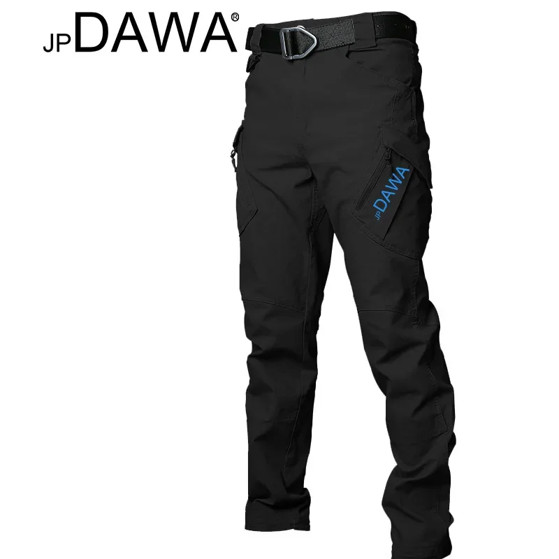 JP Dawa pantalones de pesca impermeables de verano, pantalones tácticos de entrenamiento transpirables X9, montañismo, al aire libre, pantalones de caza con múltiples bolsillos