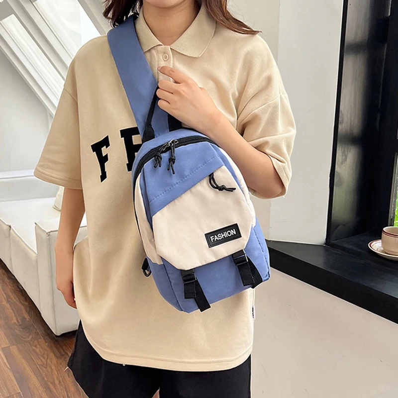 Street Trend Shoulder Bag Couple Student Fashion Brand Casual Korean Version Japanese New Nylon Messenger Bag Messenger Bag