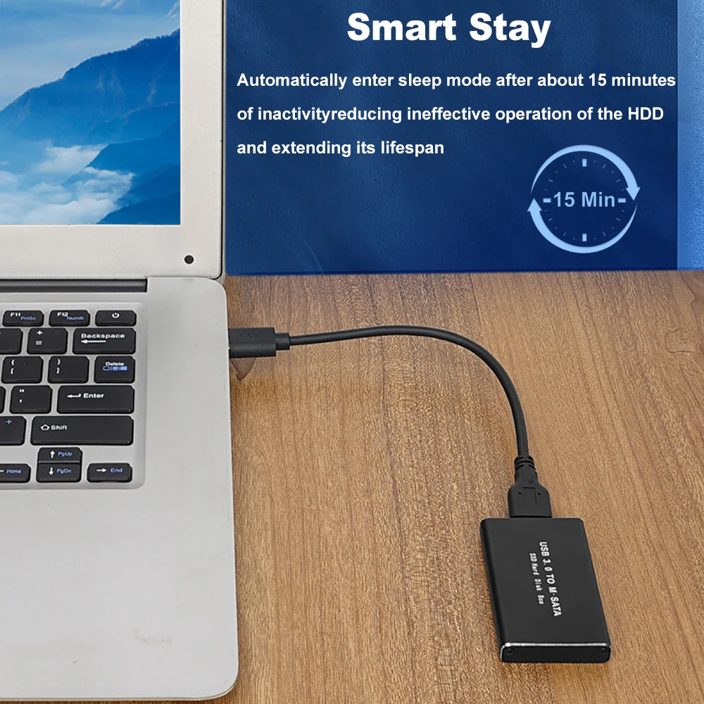 mSATA に USB 3.0 SSD エンクロージャミニ SATA 外部 HD ハードドライブディスクボックス収納ケースアダプタ PC Mac OS ラップトップ mSATA SSD ボックス
