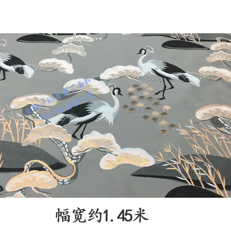 金箔押しジャカードチャイナドレス生地ドレスブロケード