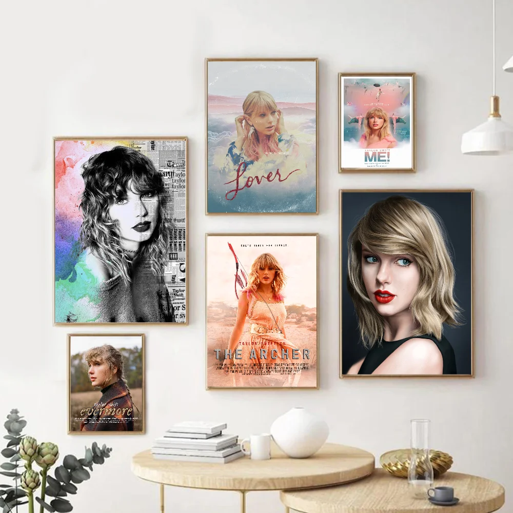 Singer Star Taylors Alison Swift DIY Sticky Poster Whitepaper Prints Posters Artwork Nordic Home Decor