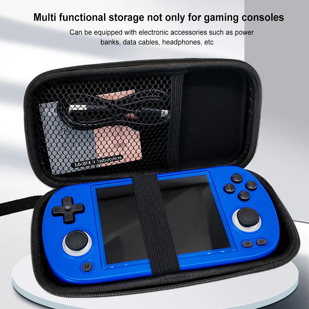 EVA Hard Carrying Case for ANBERNIC RG40XX H/RG405M Handheld Game Console Shockproof Travel Protective Case with Hand Strap