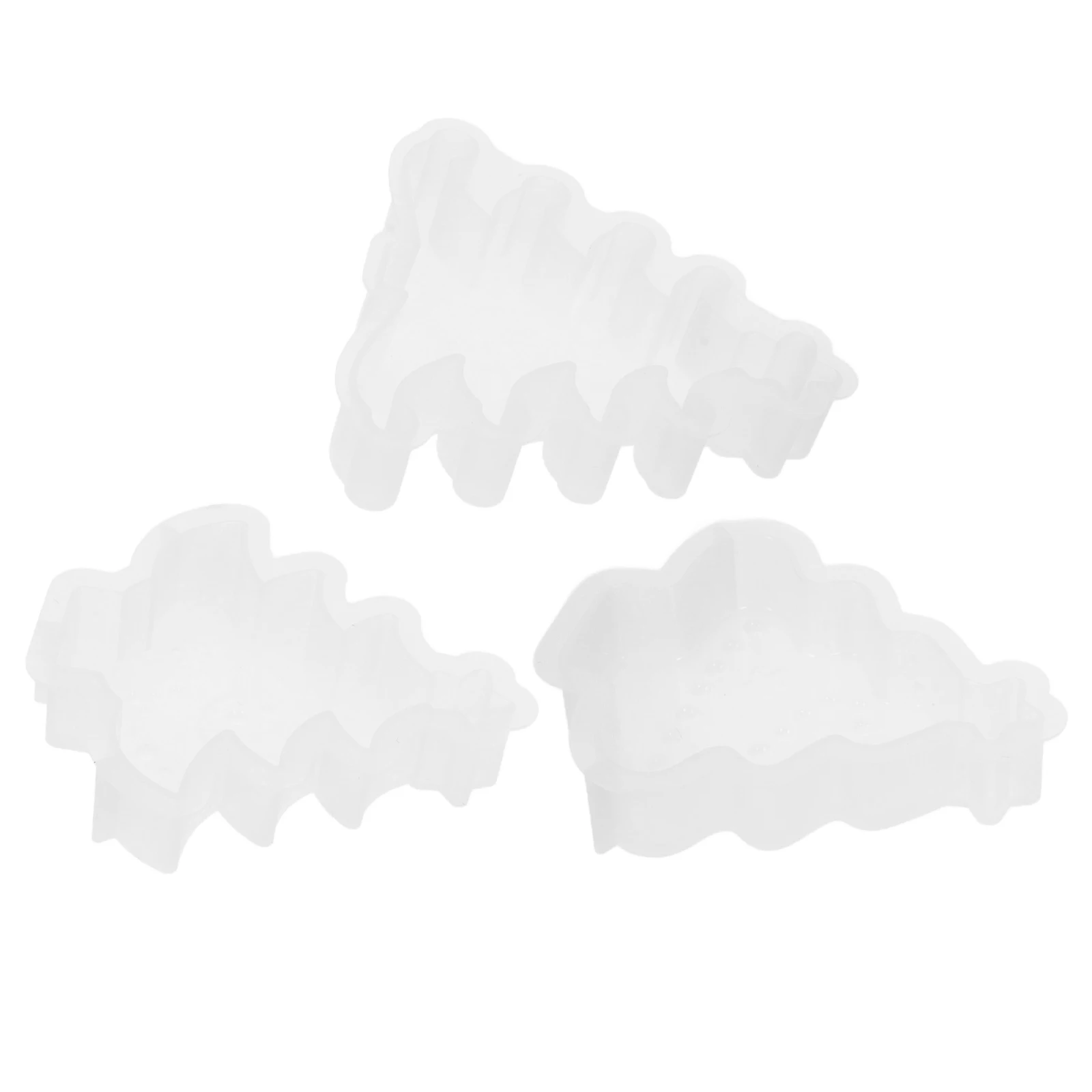 

3Pcs Christmas Theme Mold Silicone Reusable DIY Holder Mold for Holiday Decor Scented Wax Crafts Epoxy Casting