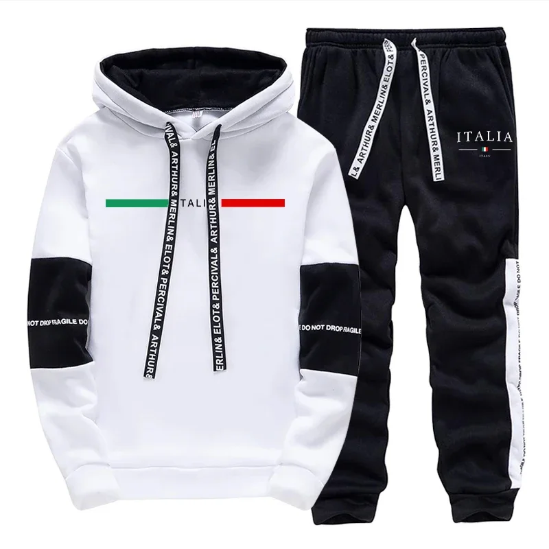 Fashion Mens Tracksuit Print Casual Sweatshirts Sportswear Outdoors Sports Jogging Mens Clothing Single Piece Hoodie Pants 2026 view 3