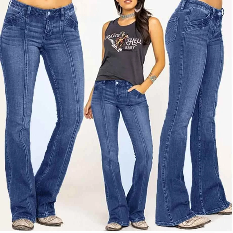Cintura baixa rasgado denim jeans feminino faion algodão jeans francês sle meia-idade plus size médio estiramento verão 2023 cor clara