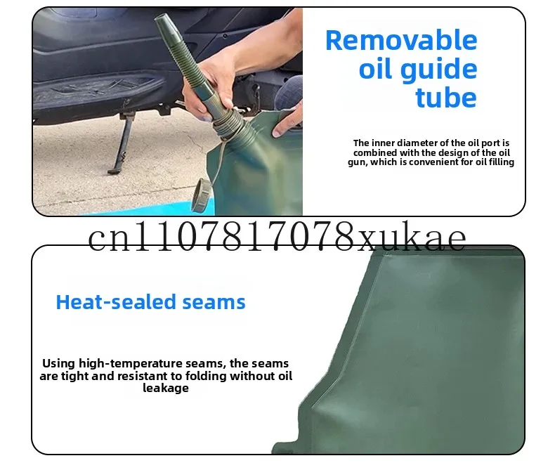Durable Oil Bag Car Diesel Barrel 5 Liters 10 Liters 20 Liters 30L Soft Oil Storage Bag Car Spare Fuel Tank